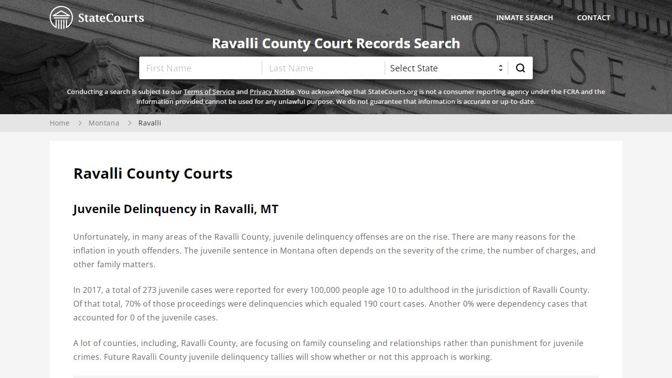Ravalli County, MT Courts - Records & Cases - StateCourts